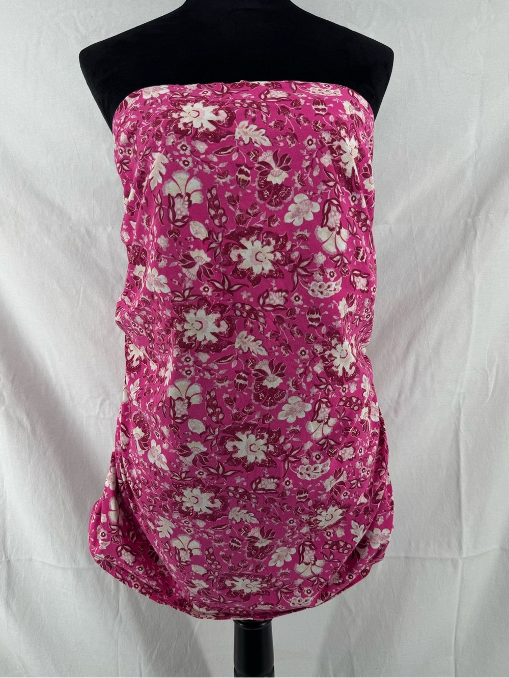 Lane Bryant Hot Pink Floral Strapless Tube‎ Top